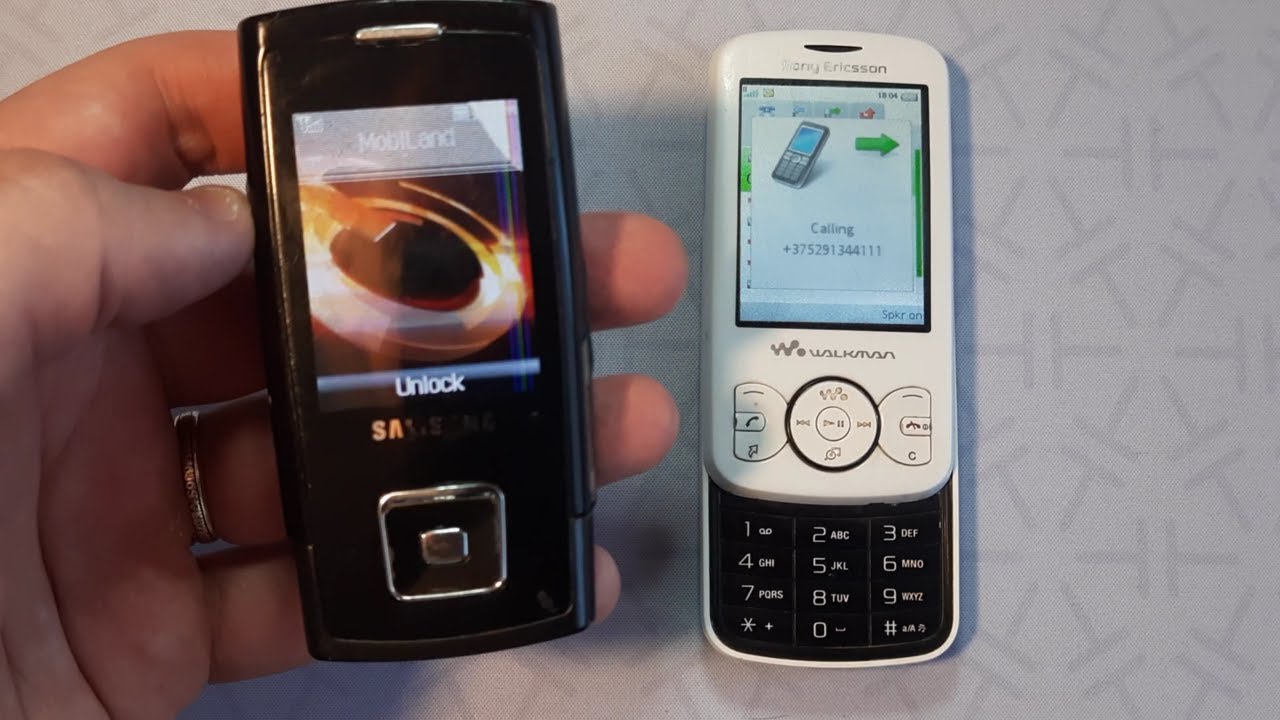 Incoming call & Outgoing call at the Same Time Samsung SGH-E900 + Sony Ericsson W100i