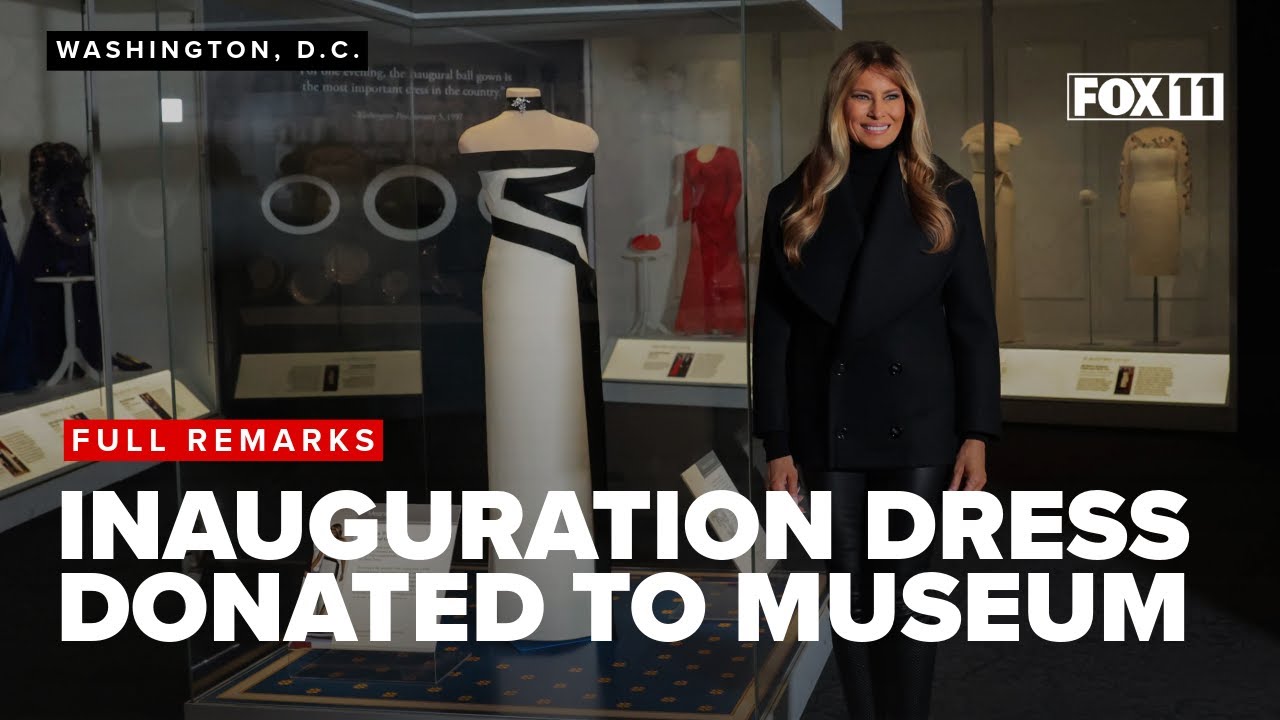 First lady Melania Trump donates inaugural dress to Smithsonian National Museum of American History