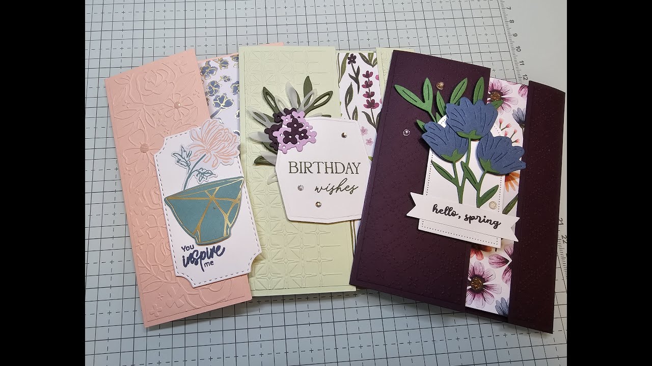 Beginner gate fold using Florals in Bloom