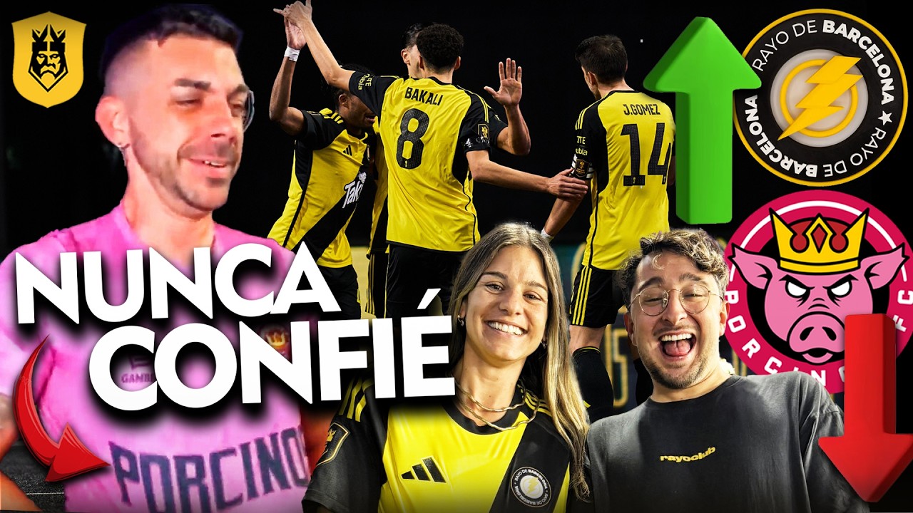 DJMARIIO reacciona al MAL MOMENTO de PORCINOS FC vs RAYO DE BARCELONA | Kings League Spain
