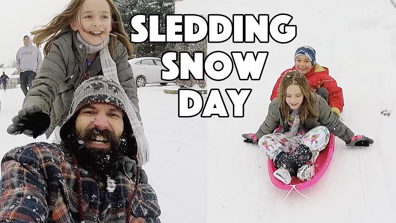 VLOG: SLEDDING | SNOW DAY | EPIC SNOWBALL FIGHT