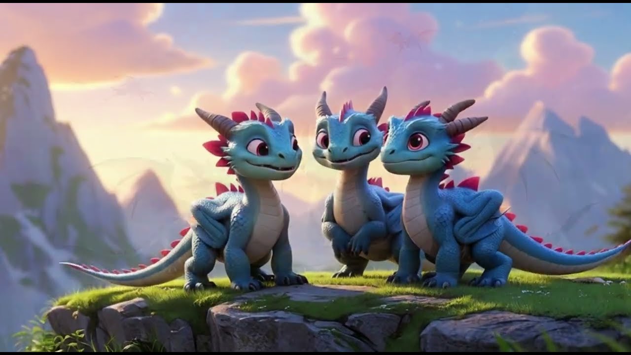 Little Dragon Flight Song 🐉✨ | Learn Numbers 1–10 with Cute Baby Dragons 🌈 Nursery Rhyme for Kids