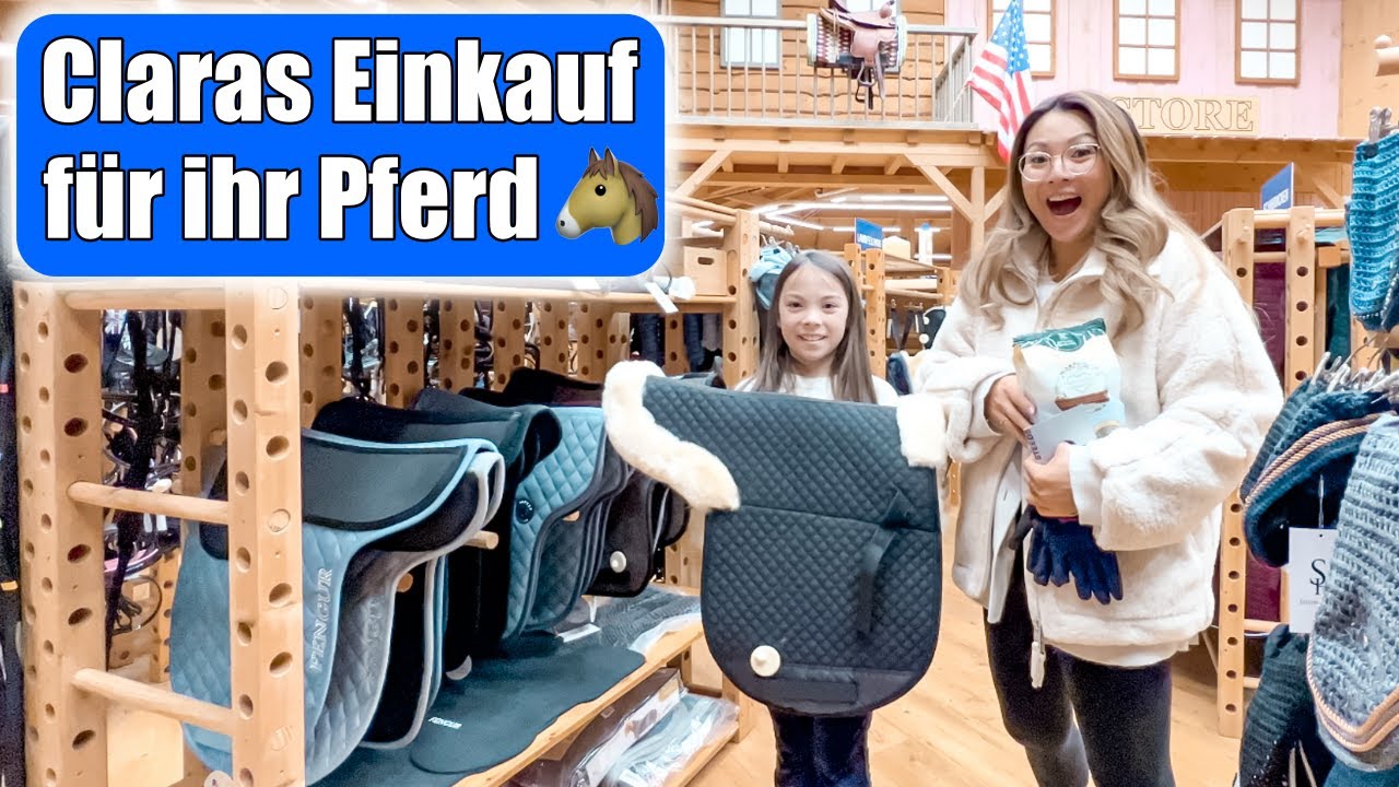 Einkaufen für Pferd 🐴 Reiten im Winter! Claras Pferde Shopping Haul & Weihnachtsgeschenk Mamiseelen