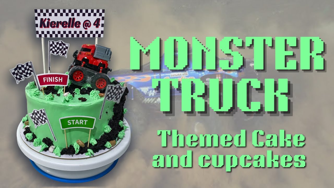 Timelapse: Monster Truck Themed Cake | Easy Design for beginners