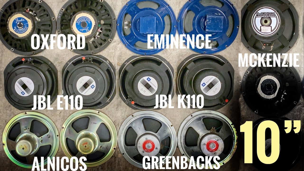 10” Guitar Speaker Shootout - Celestion, JBL, Oxford Eminence etc