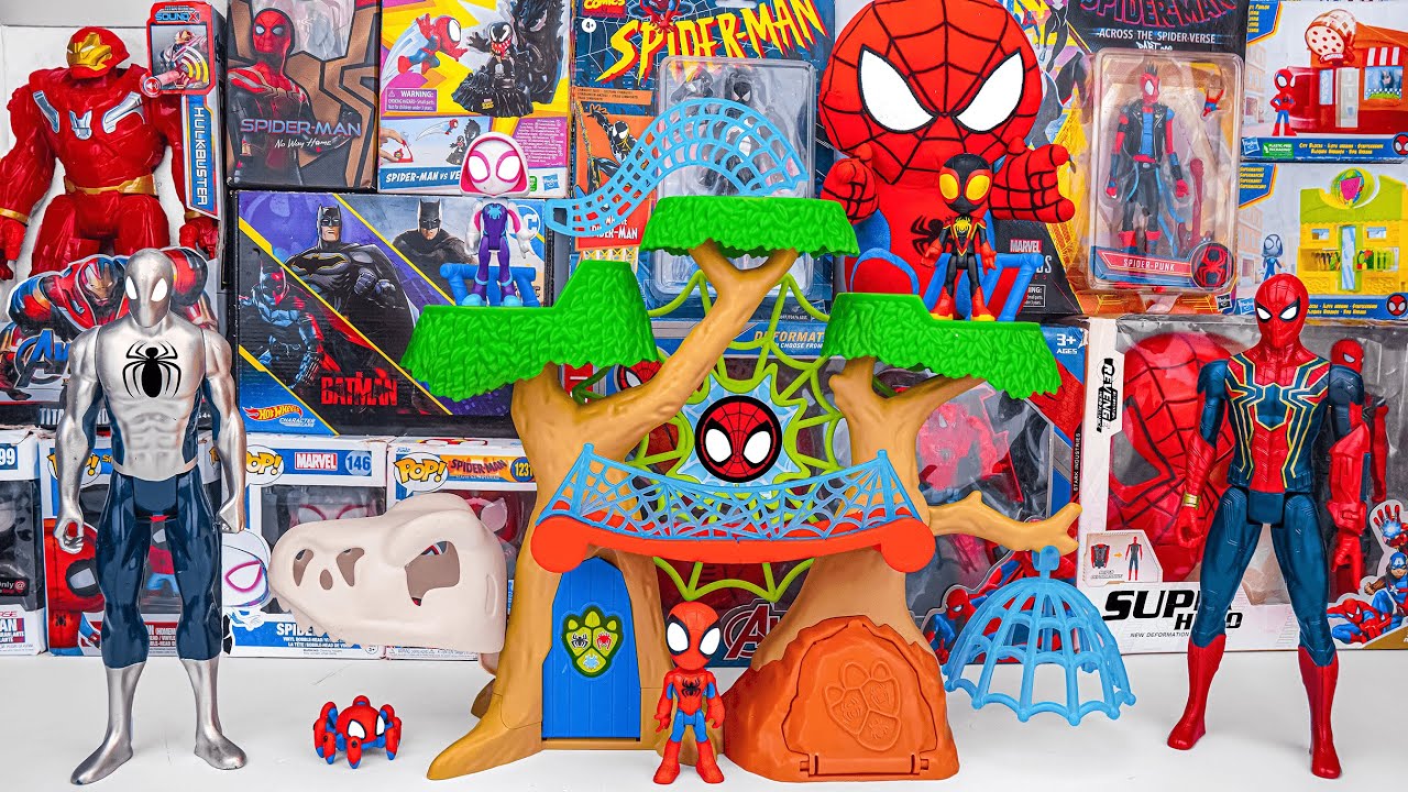 Marvel Spiderman Toys Unboxing Series | Marvel Spiderman & Friends Playground | Spider Man Masks