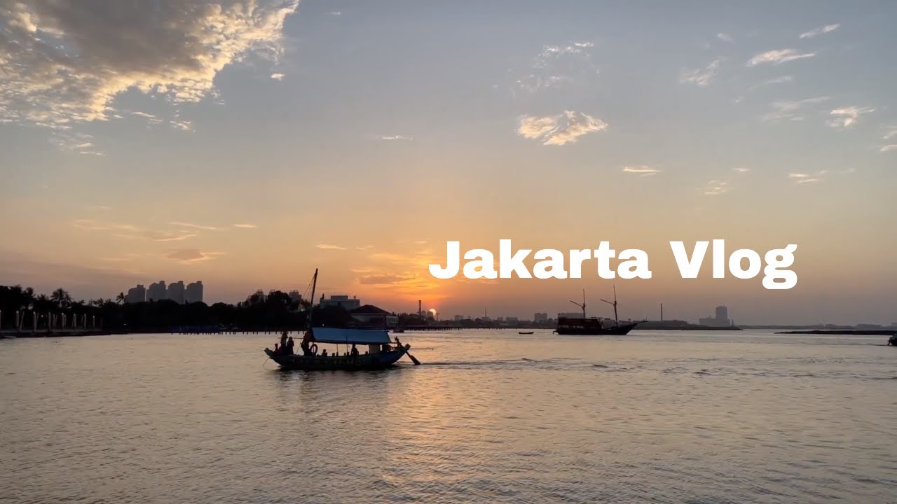 SUB) Korean Jakarta Vlog 🇮🇩 - The Westin Jakarta Afternoon tea, Ancol Beach SunSet | Indonesia