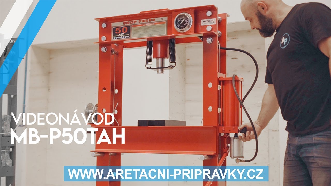 VIDEONÁVOD | Hydropneumatický lis 50 t | MB-P50TAH  // Aretační-přípravky.cz