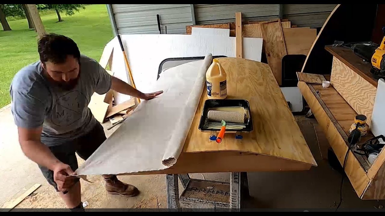 Teardrop Camper Build – Poor Man’s Fiberglass (PMF) Start (Part 6)