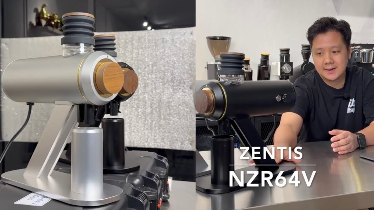 รีวิวเครื่องบดกาแฟ Zentis NZR-64V เวอร์ชั่นใหม่ ตัวเครื่องดีไซน์แนวนอน ปรับรอบหมุนได้