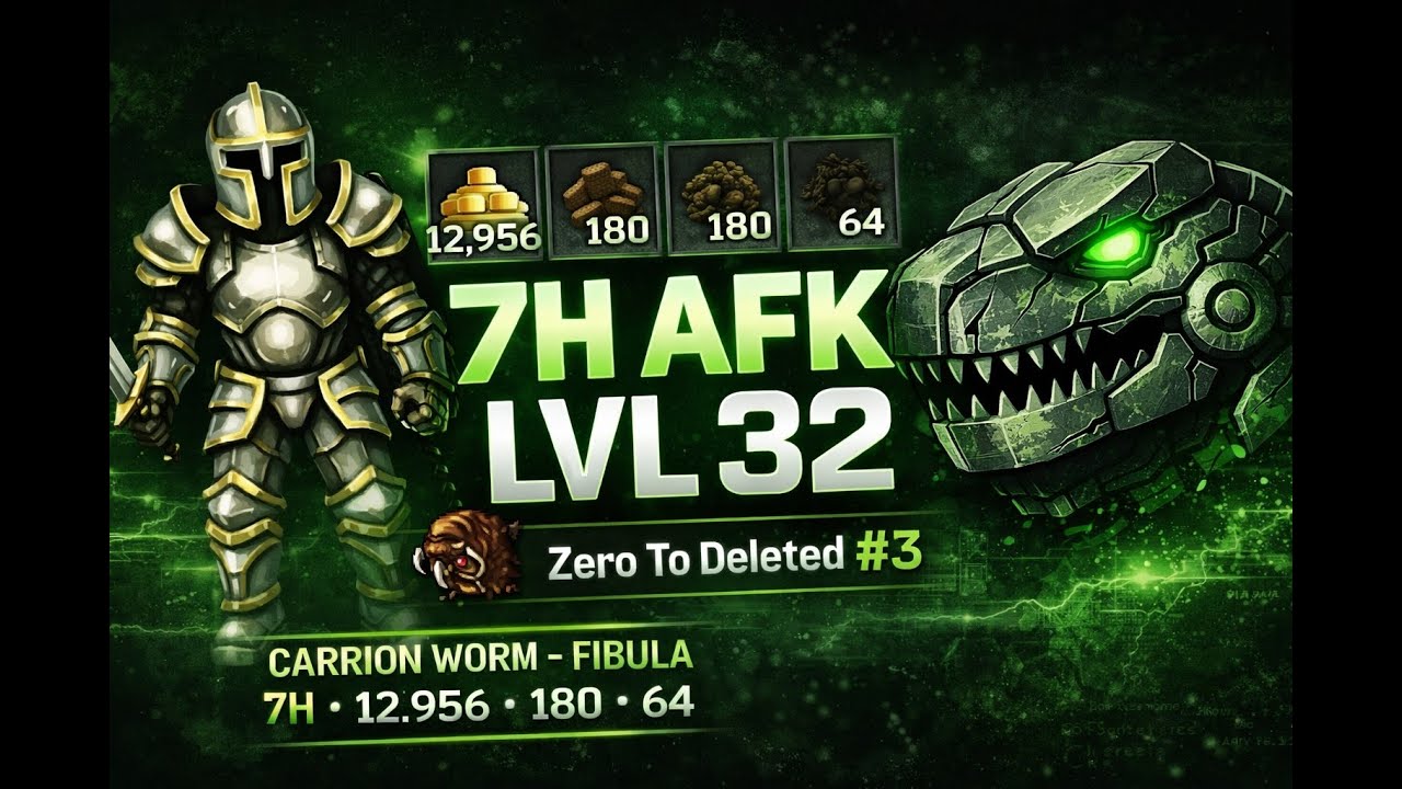 Tibia Bot Global | 7h 100% AFK – Zero To Deleted EP.3