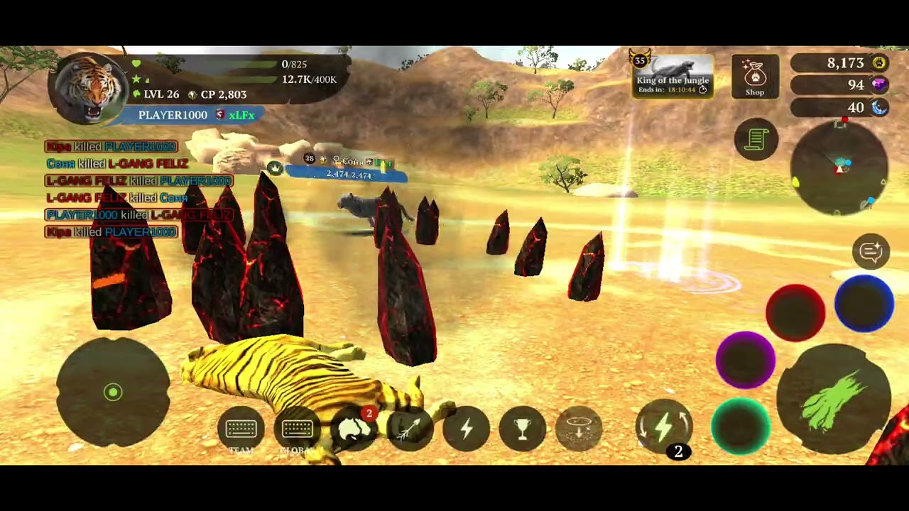 Tiger game playing pvp.#tiger #games