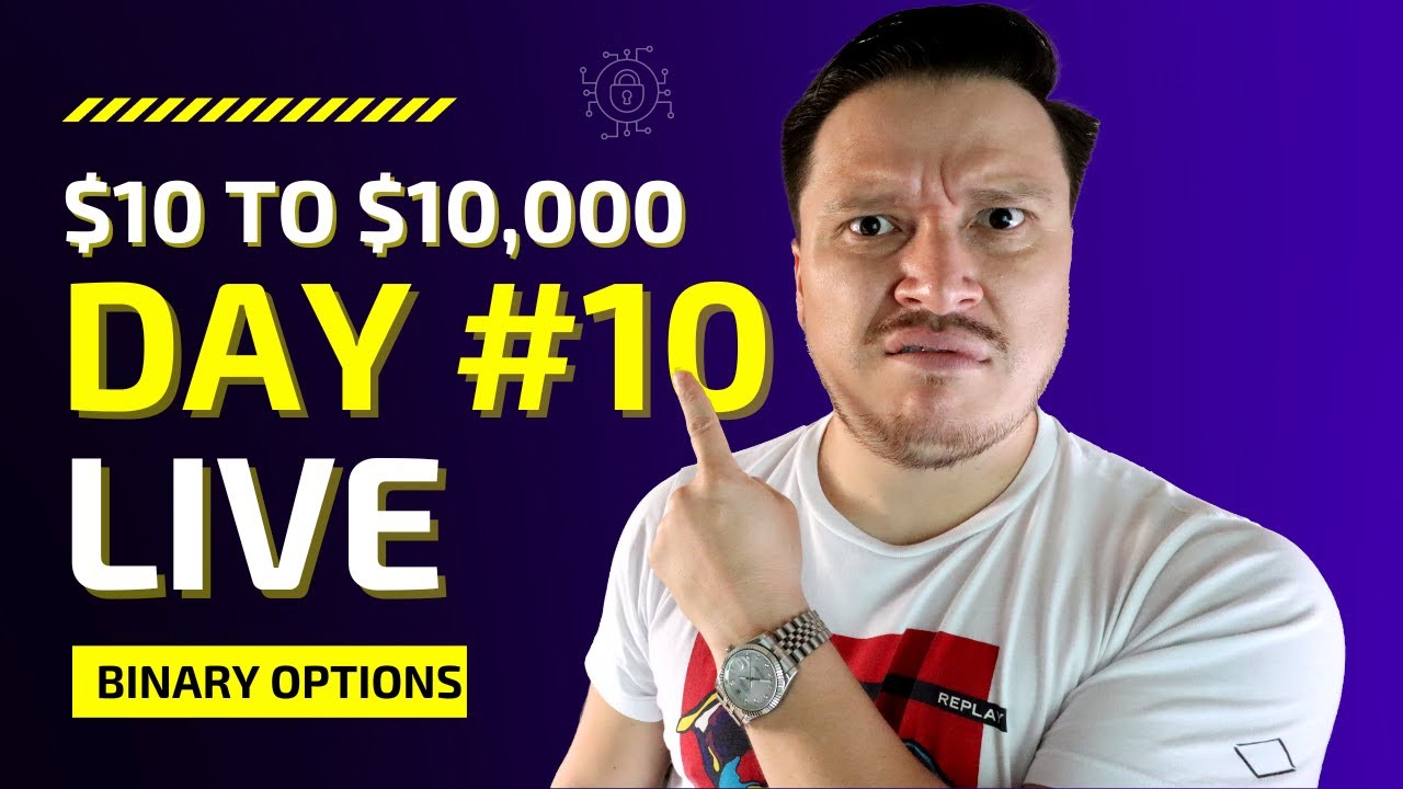 😱🤑Прямая трансляция по бинарным опционам - от 10 до 10 000 долларов. День #10💰💵