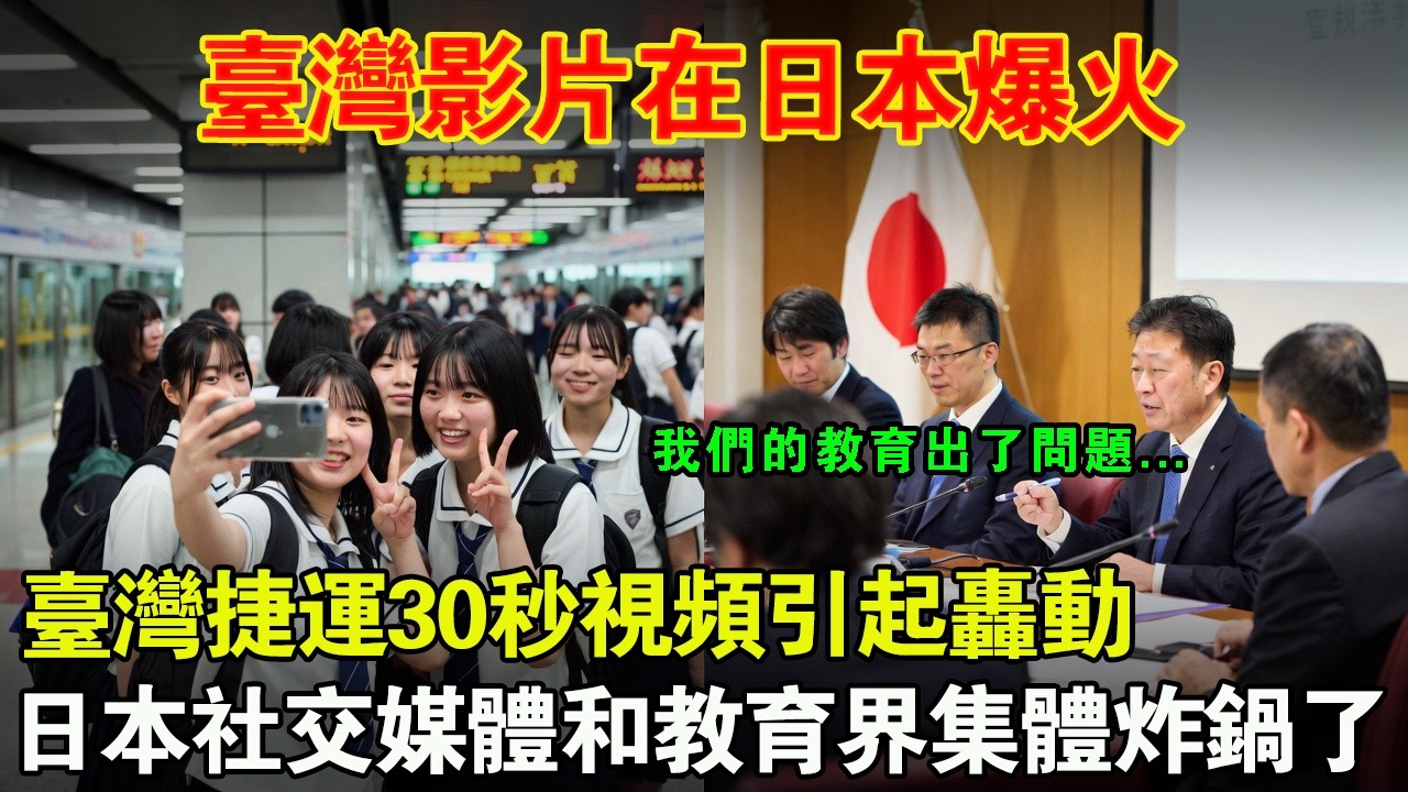 「日本早就做不到了...」日本名校老師在臺北捷運上隨手拍下一段僅有30秒的短視頻，上線48小時播放量突破500萬。引發了全日本社交媒體和教育界的巨大震動。#taiwan #台灣#台湾 #臺灣