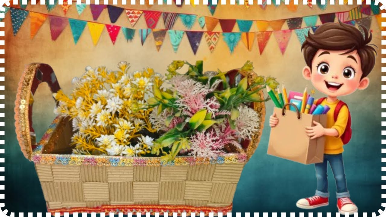 आओ बनाएं ख़ूबसूरत स्टोरेज बॉक्स। 🧺💫🧺 Come, let’s make a beautiful storage box. ✨📦