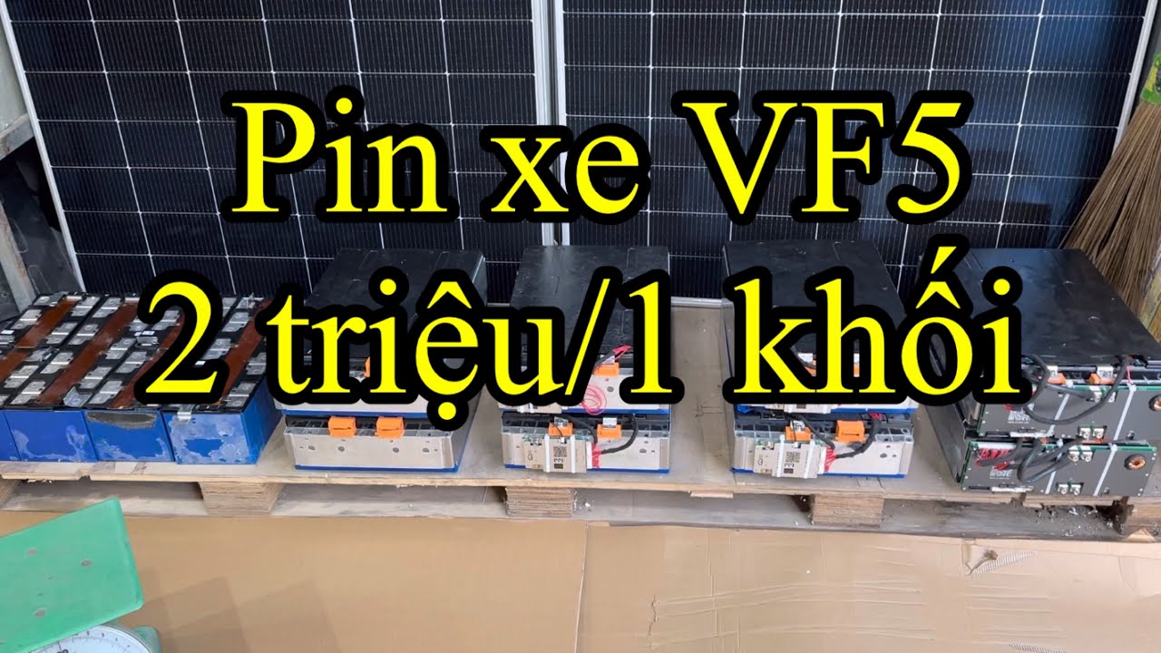 Thanh lý pin xe điện VF5 date 2025, giá chỉ 2 triệu/1 khối 12V- 104Ah