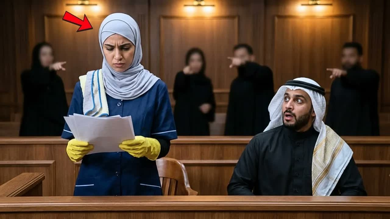 «سأدافع عنه!» — المنظفة الفقيرة أنقذت الملياردير العربي بعد أن تركه محاميه في المحكمة فقط