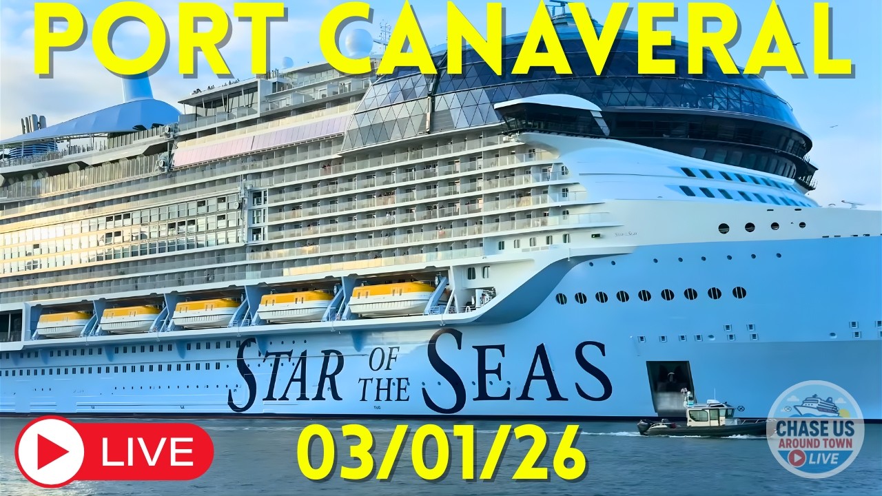 🔴 LIVE: Watching the Cruise Ships Leaving Port Canaveral LIVE! (March 1, 2026)