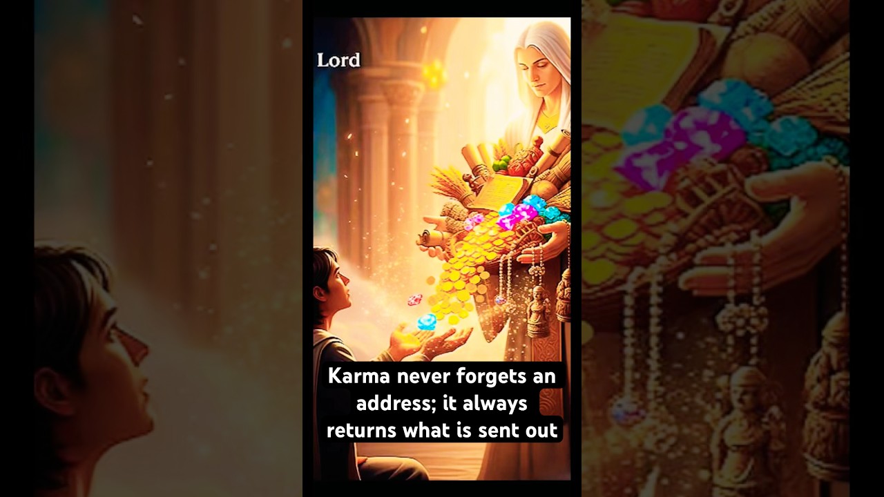 Karma always returns, what you give to the world will find its way back to you.