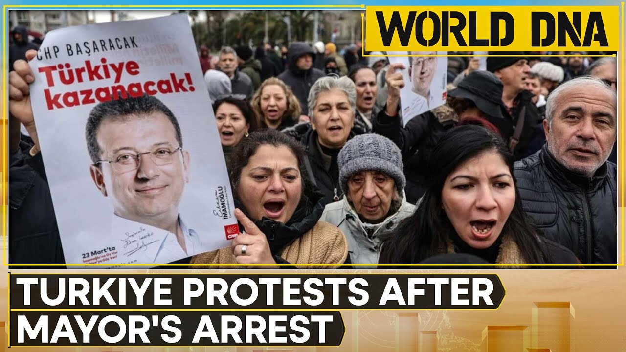 Turkey: Protests Erupt Against Mayor's Detention; Demonstrators Chant Slogans Against Erdogan Govt