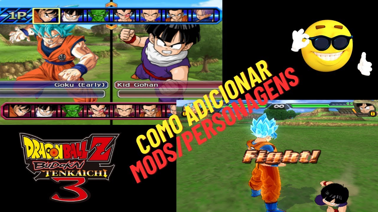 TUTORIAL COMO ADICIONAR MODS/PERSONAGENS EM DBZ BUDOKAI TENKAICHI 3