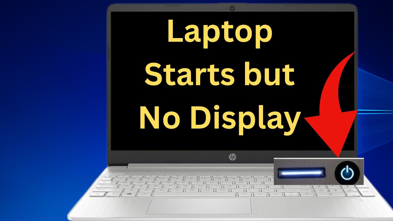 ✅ Laptop ON but Display Black | Black Screen Problem | Laptop Starts but No Display