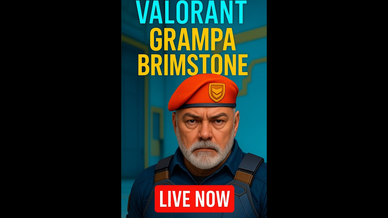 LIVE VALORANT (Vertical) Grampa Brimstone Grinding Plastic