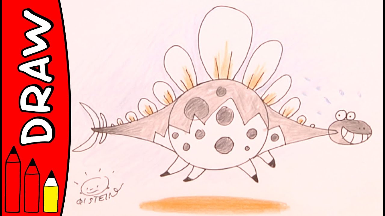 How To Draw A Stegosaurus | Art Ideas For Kids | &Oslash;istein Kristiansen