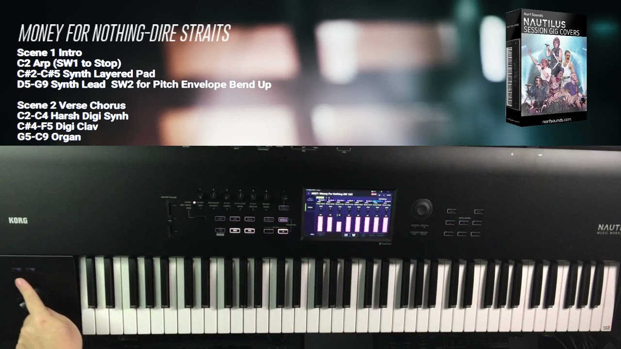 Money For Nothing Dire Straits Nautilus Session Gig Covers Sound Library Synth Keyboard