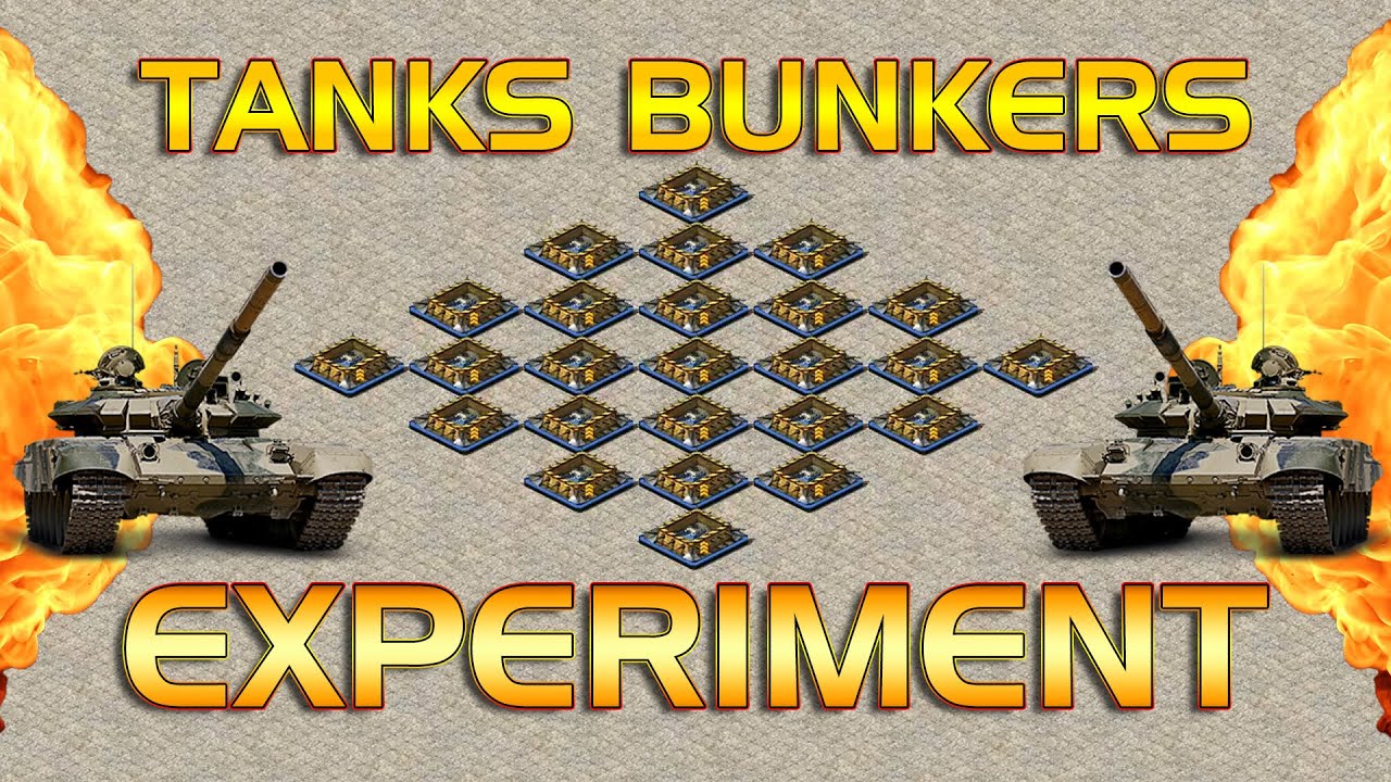 100 Rhino Tanks vs 25 Tanks in the Bunkers - Epic Experiment