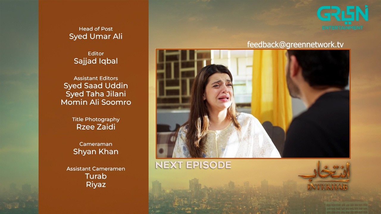 Intekhab Episode 53 Teaser | 25th August 2026 | Sukaina Khan - Fahad Sheikh | Green TV Entertainment