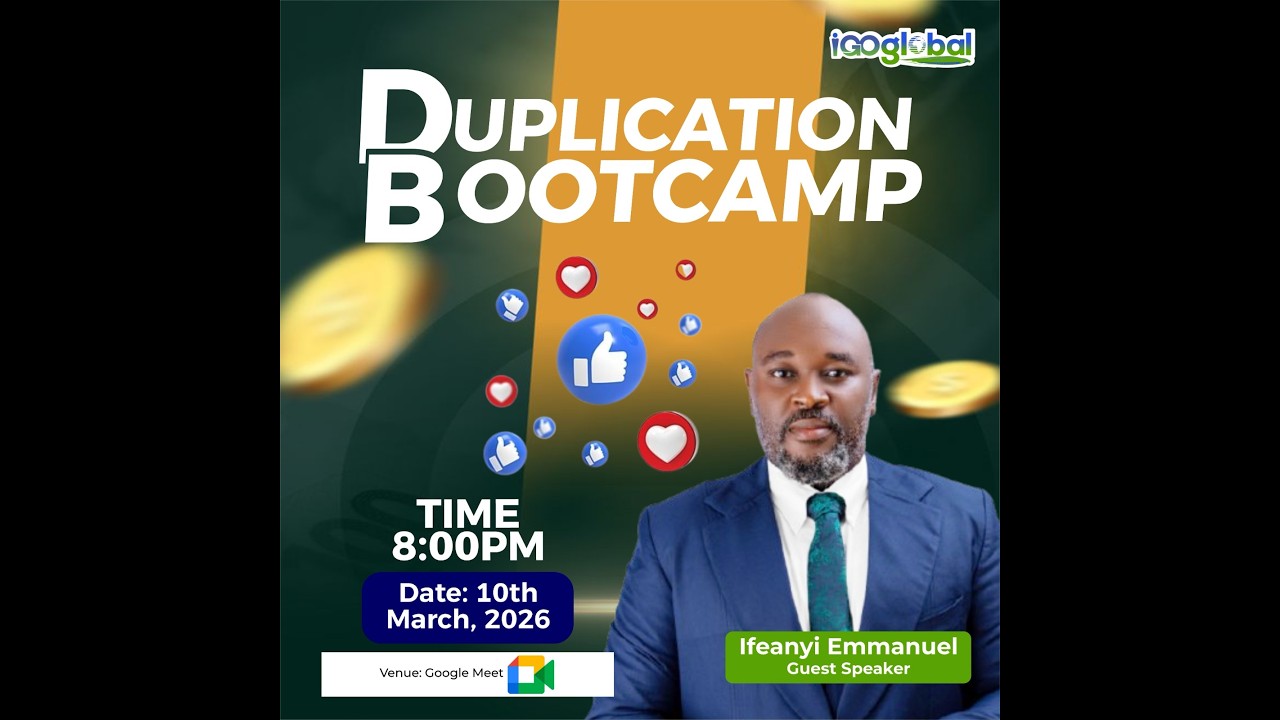 IGOGLOBAL MEETING: DUPLICATION BOOTCAMP