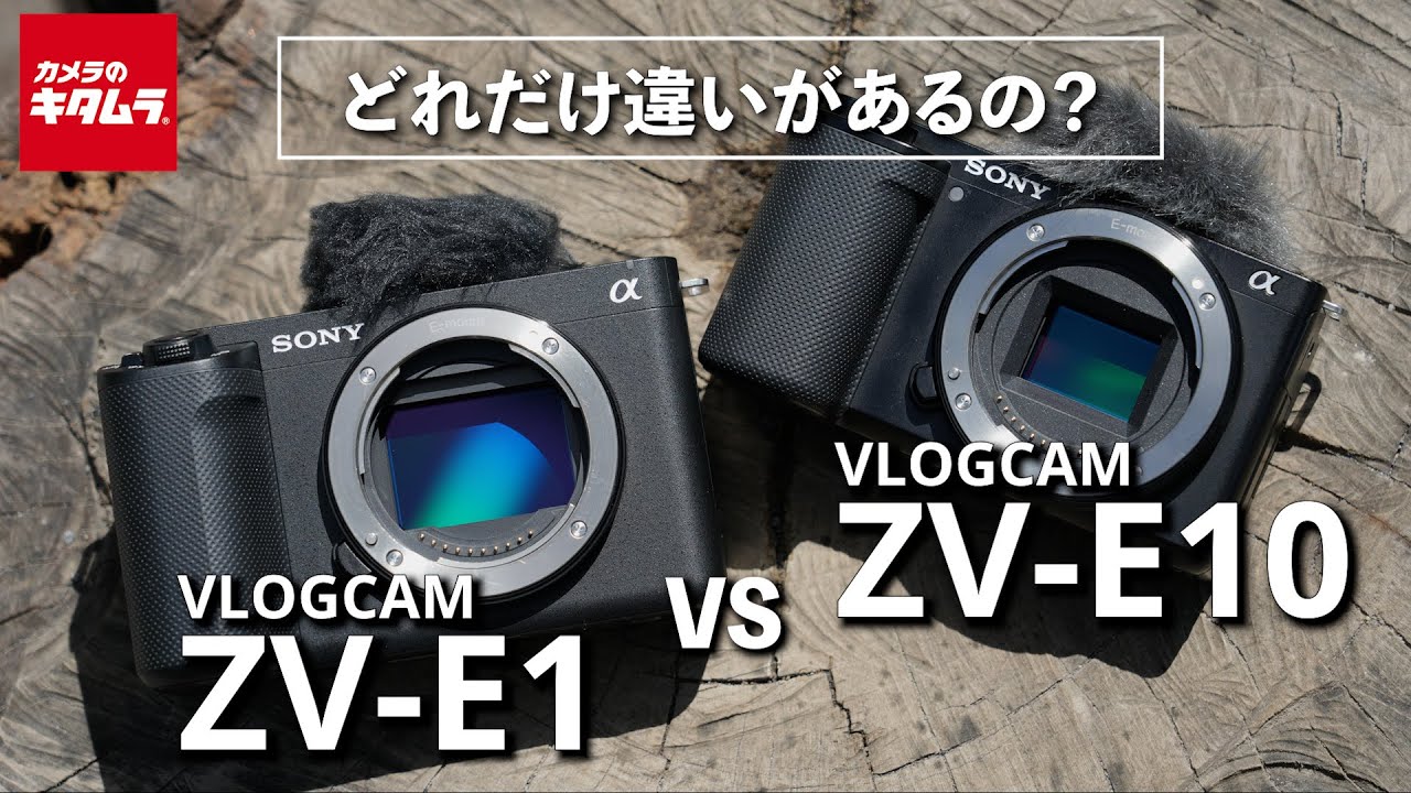 【カメラ比較】ソニー VLOGCAM ZV-E1とZV-E10の違いを徹底検証！
