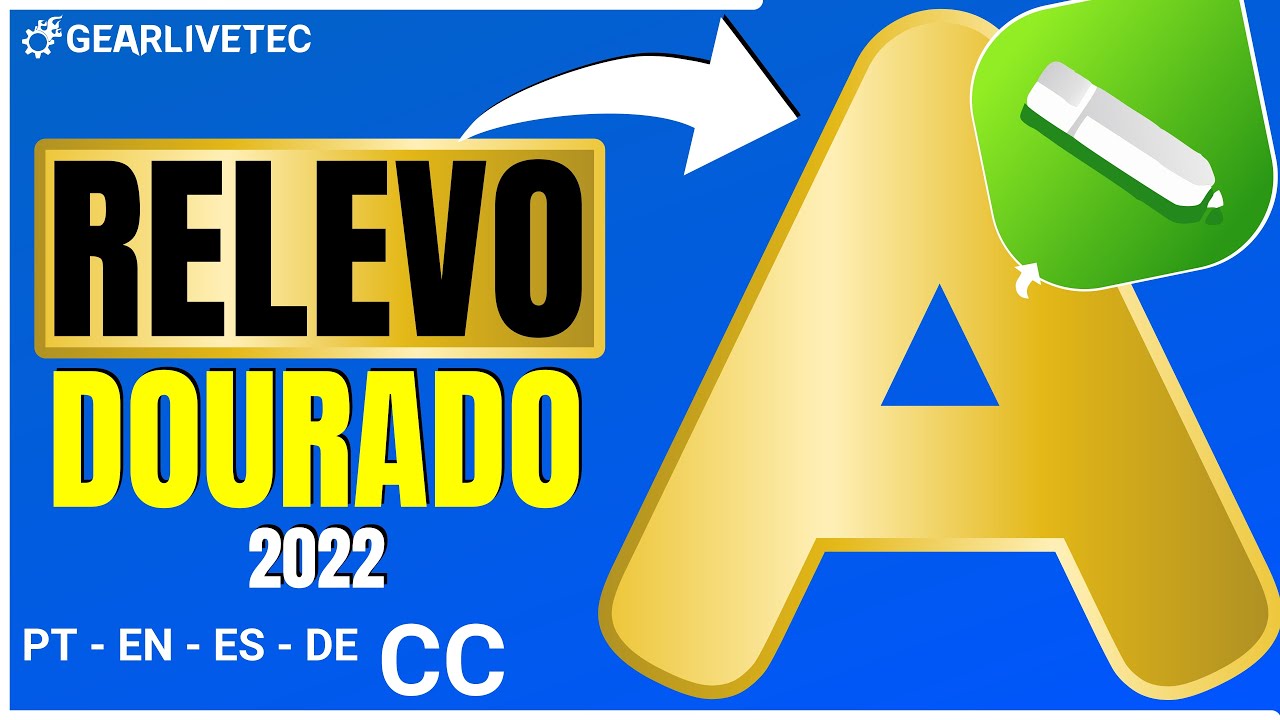 Como fazer Efeito dourado ou efeito ouro com RELEVO no Corel DRAW 2022