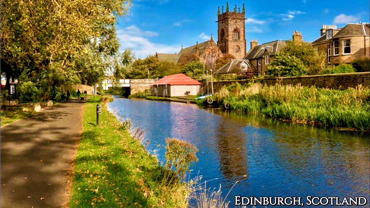 Lochrin Basin & Union Canal | A Peaceful Summer Escape in the Heart of Edinburgh | 4K Walk 🏴󠁧󠁢󠁳󠁣󠁴󠁿
