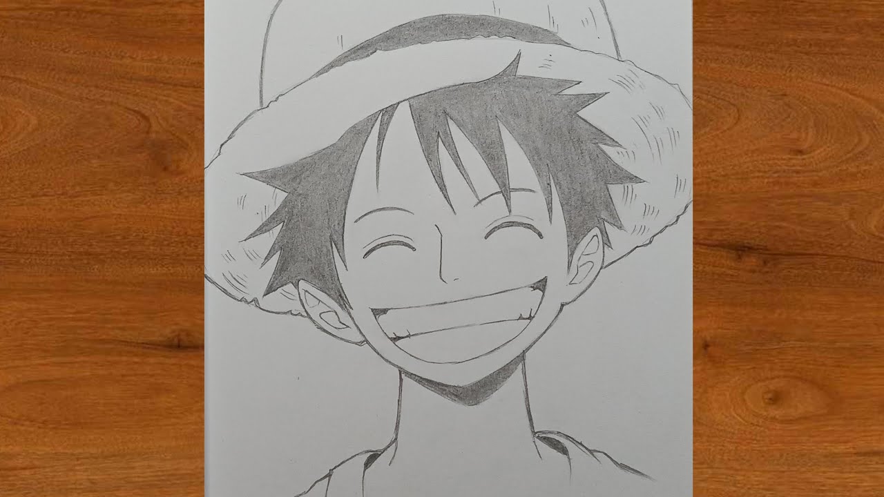 How to draw Luffy easy
