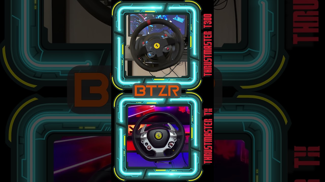 Thrustmaster T300 Ferrari  Alcantara and Thrustmaster TX Racing Wheel Ferrari 458 Italia