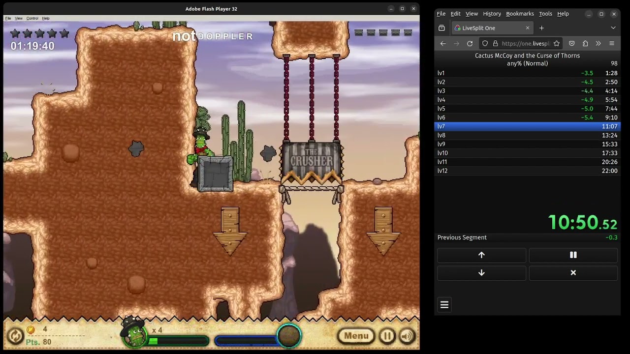 Cactus Mccoy 1 - any% speedrun (21:41.630; old WR)