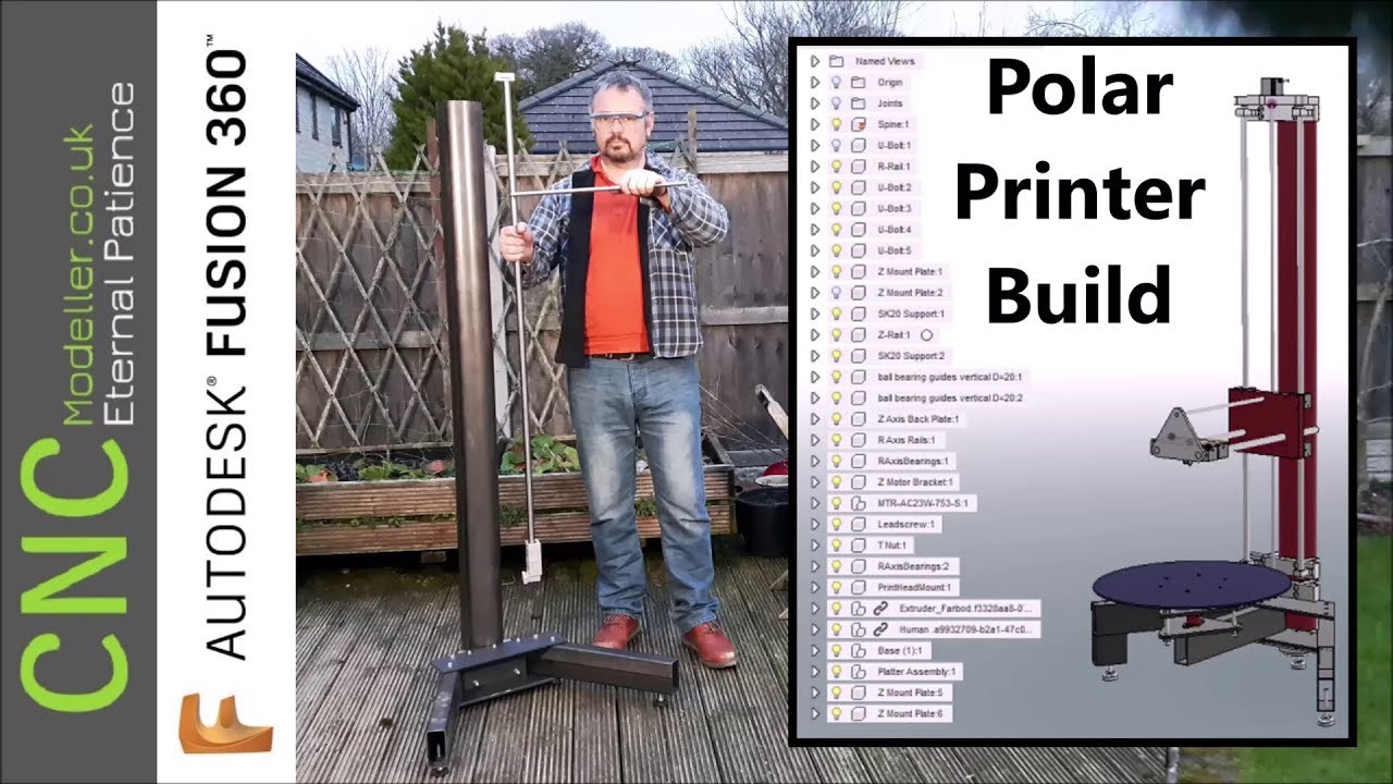 Novel Industrial design Polar 3D Printer Build #1