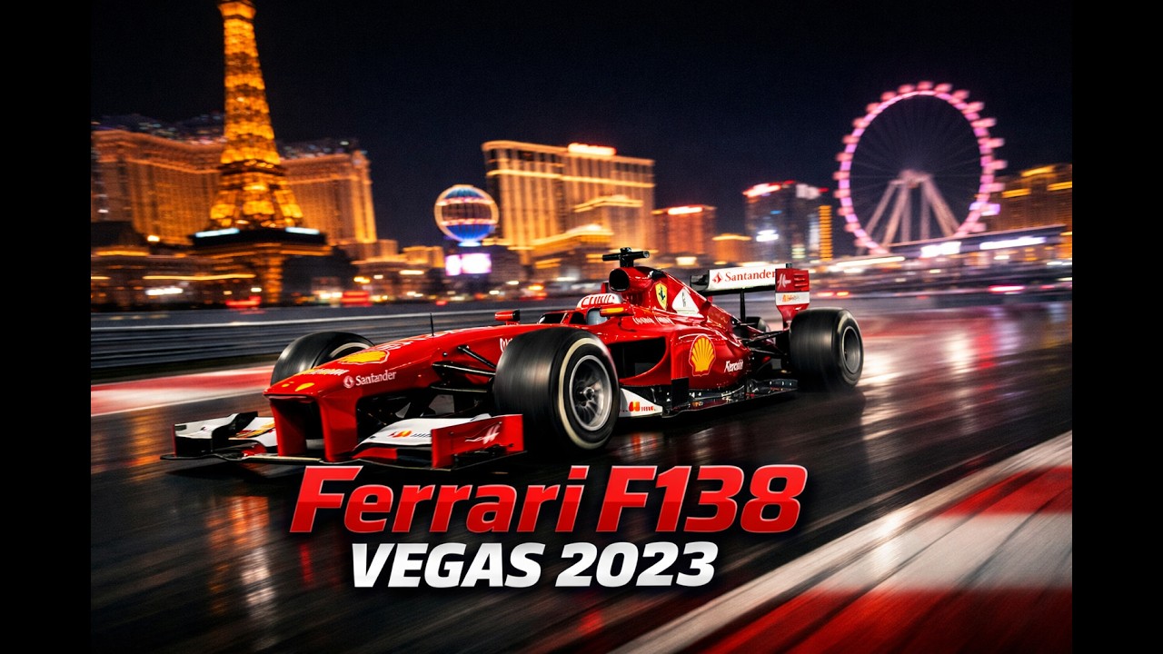 Ferrari F138'13 Las Vegas 2023 Circuit Replay