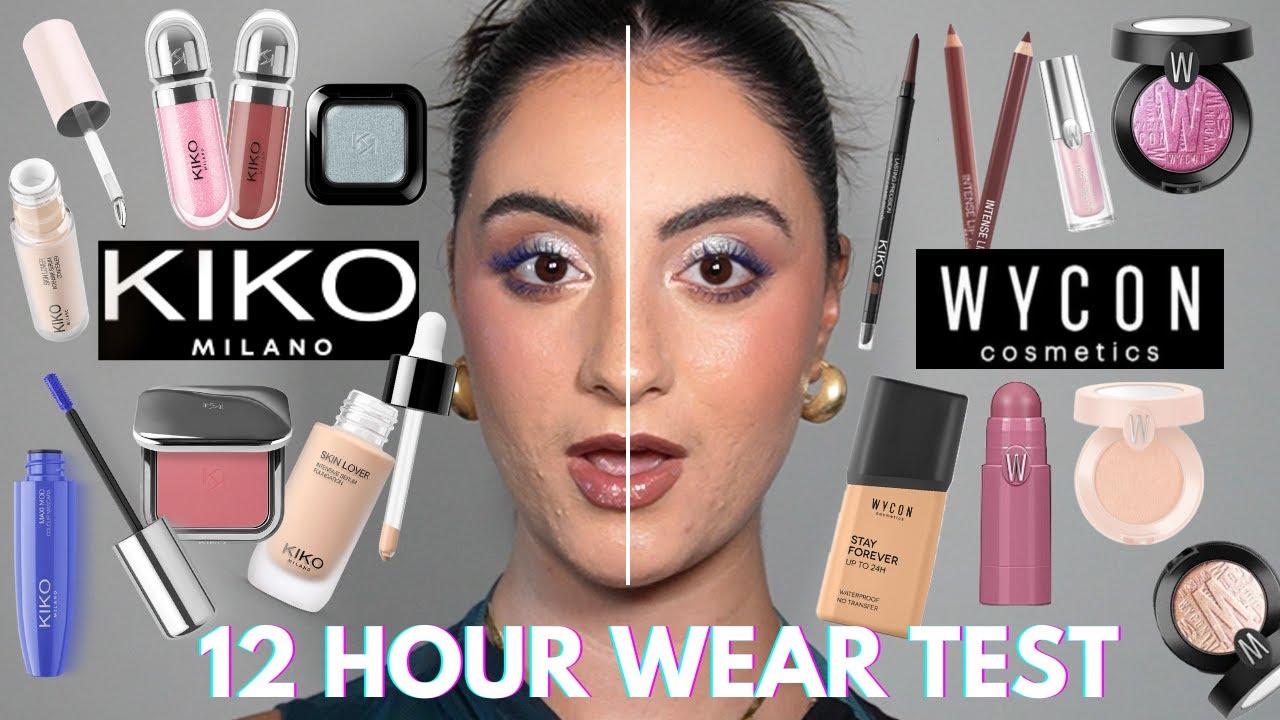 KIKO VS WYCON 12 HOUR Wear Test on Unfiltered Textured Skin | Italian Makeup Review