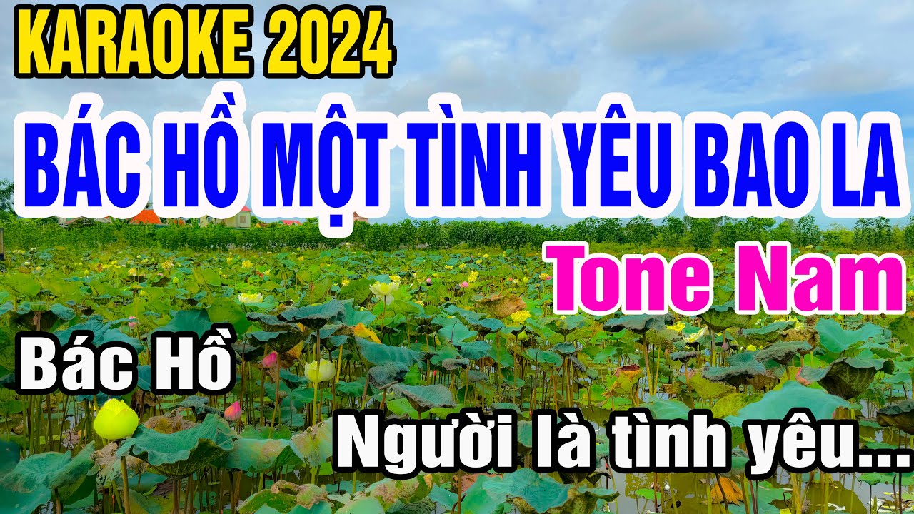 Bác Hồ Một Tình Yêu Bao La Karaoke Tone Nam Nhạc Sống gia huy karaoke