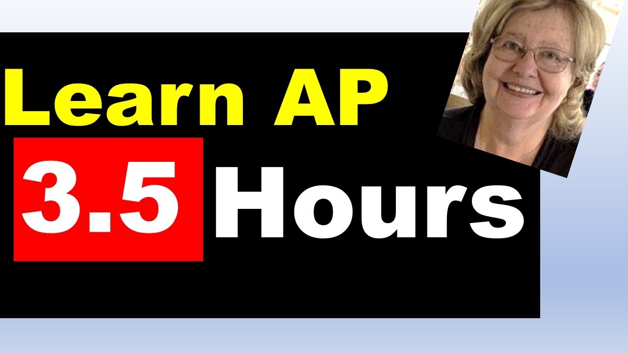 Learn Accounts Payable in Less than Three and a Half Hours