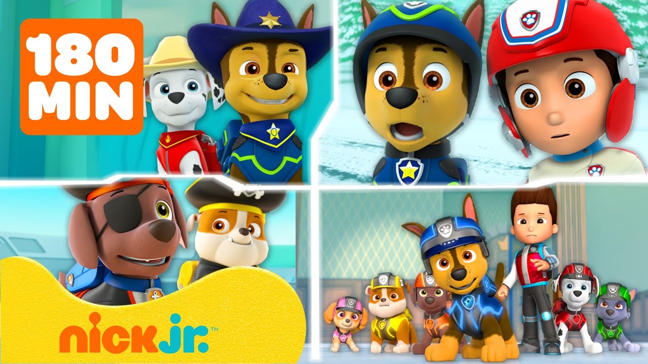PAW Patrol | &iexcl;Marat&oacute;n de Rescate de 3 Horas! | Nick Jr. en Espa&ntilde;ol