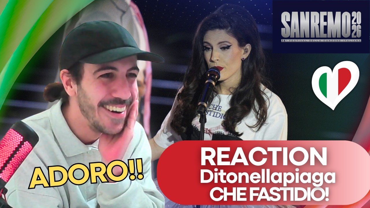 🇮🇹 REACTION to Ditonellapiaga - Che Fastidio | Spanish Reaction SANREMO 2026 (SUBTITLED)