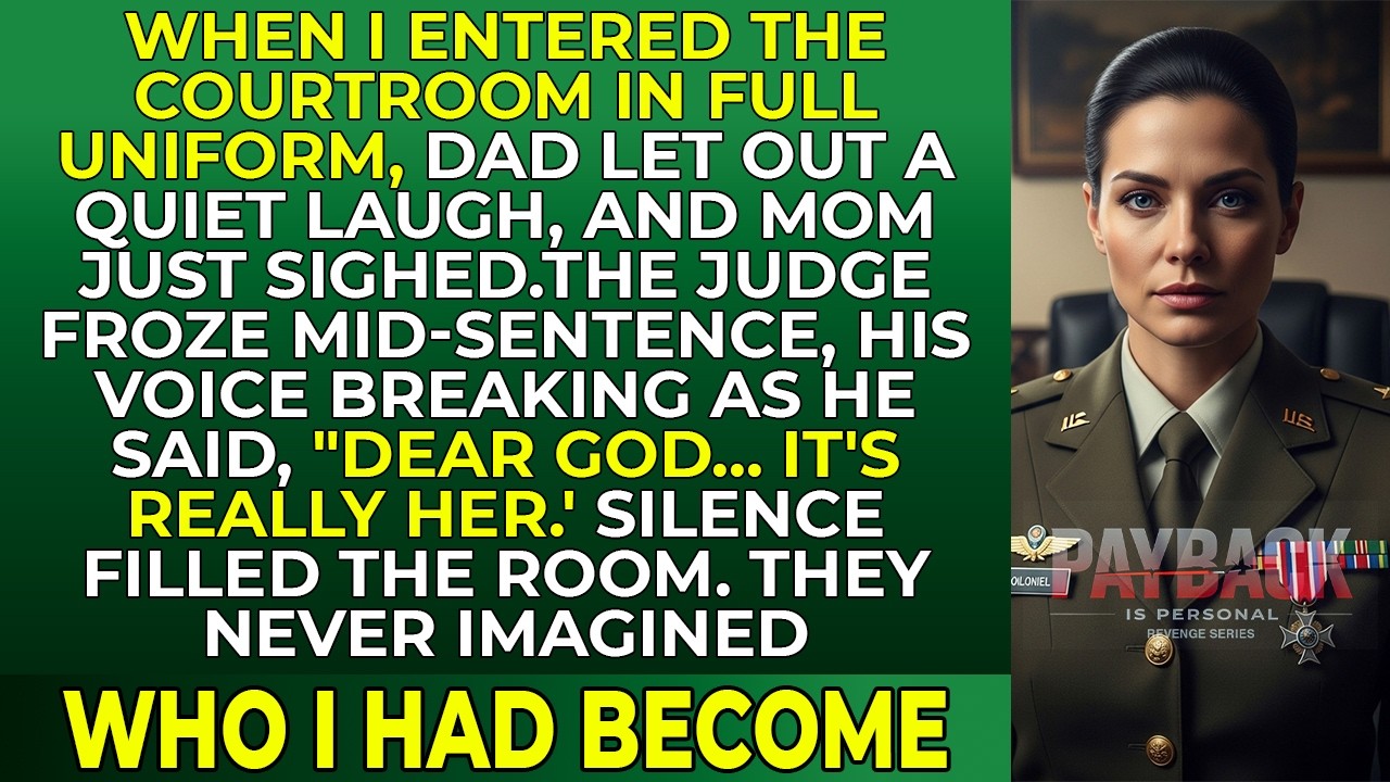 I Walked Into Court in Uniform — My Father Laughed, My Mother Sighed… Then the Judge Whispered My Na