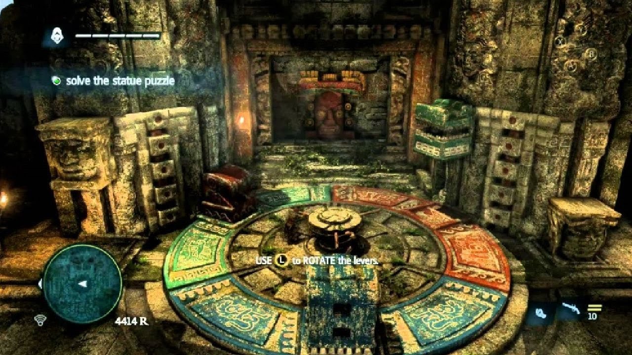 Assassin's Creed 4 Black Flag: Решите головоломку со статуей. Прохождение