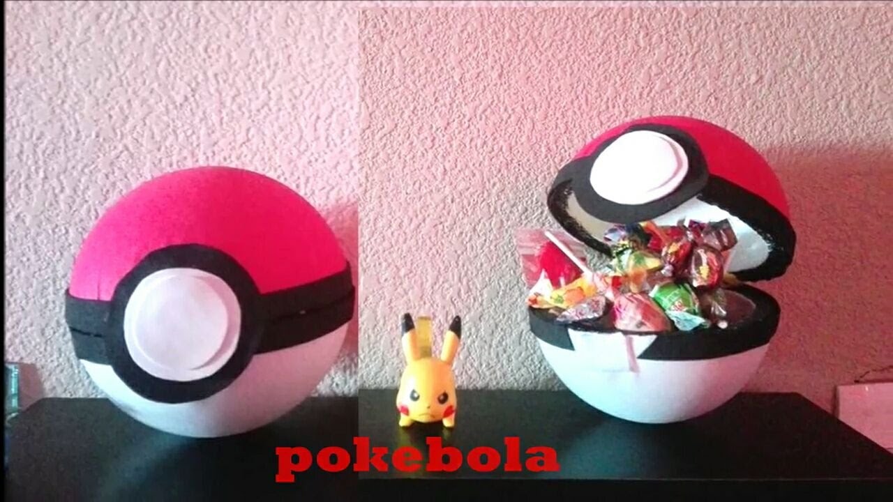 pokebola dulcero DIY para tu fiesta