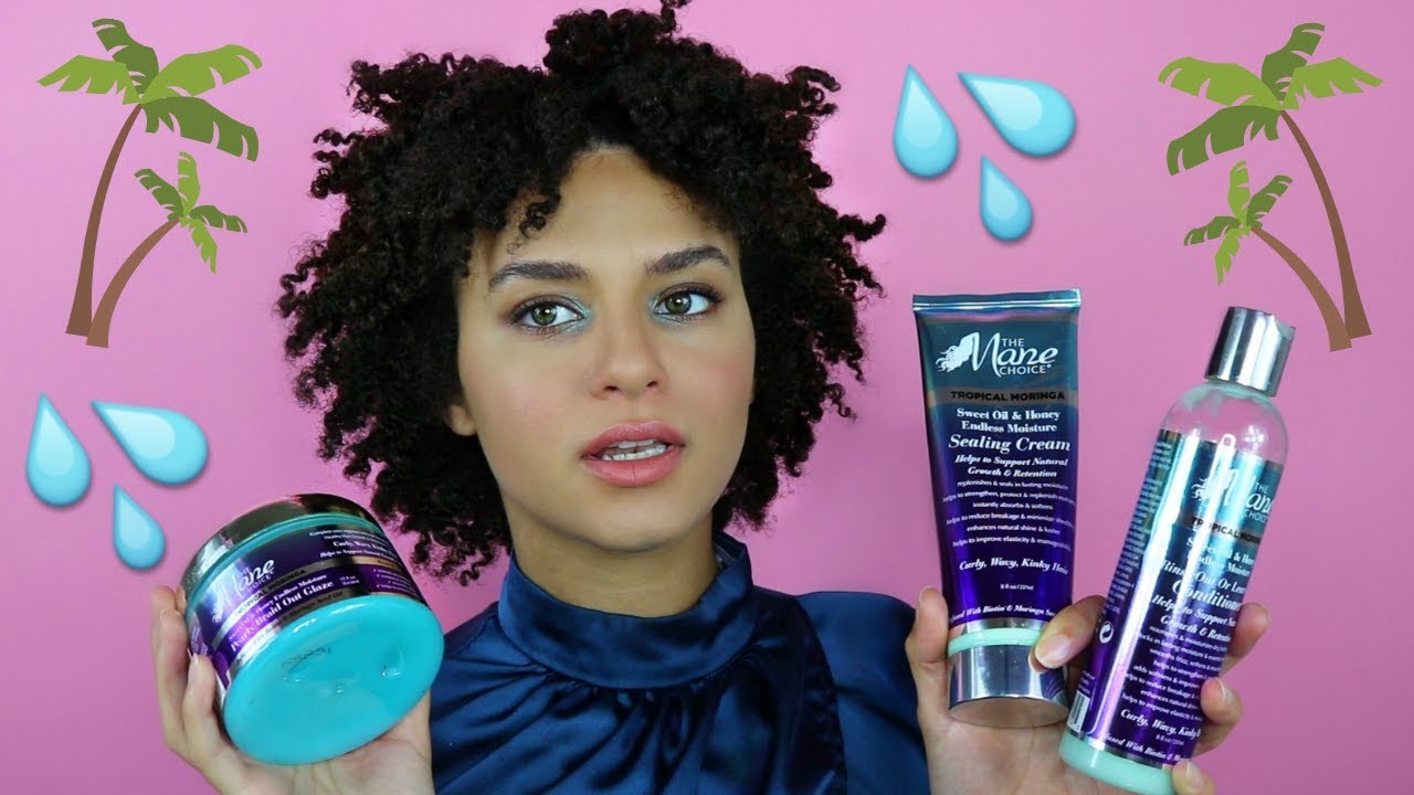 The Mane Choice Tropical Moringa Sweet Oil & Honey Endless Moisture Collection Review | Type 4 Hair