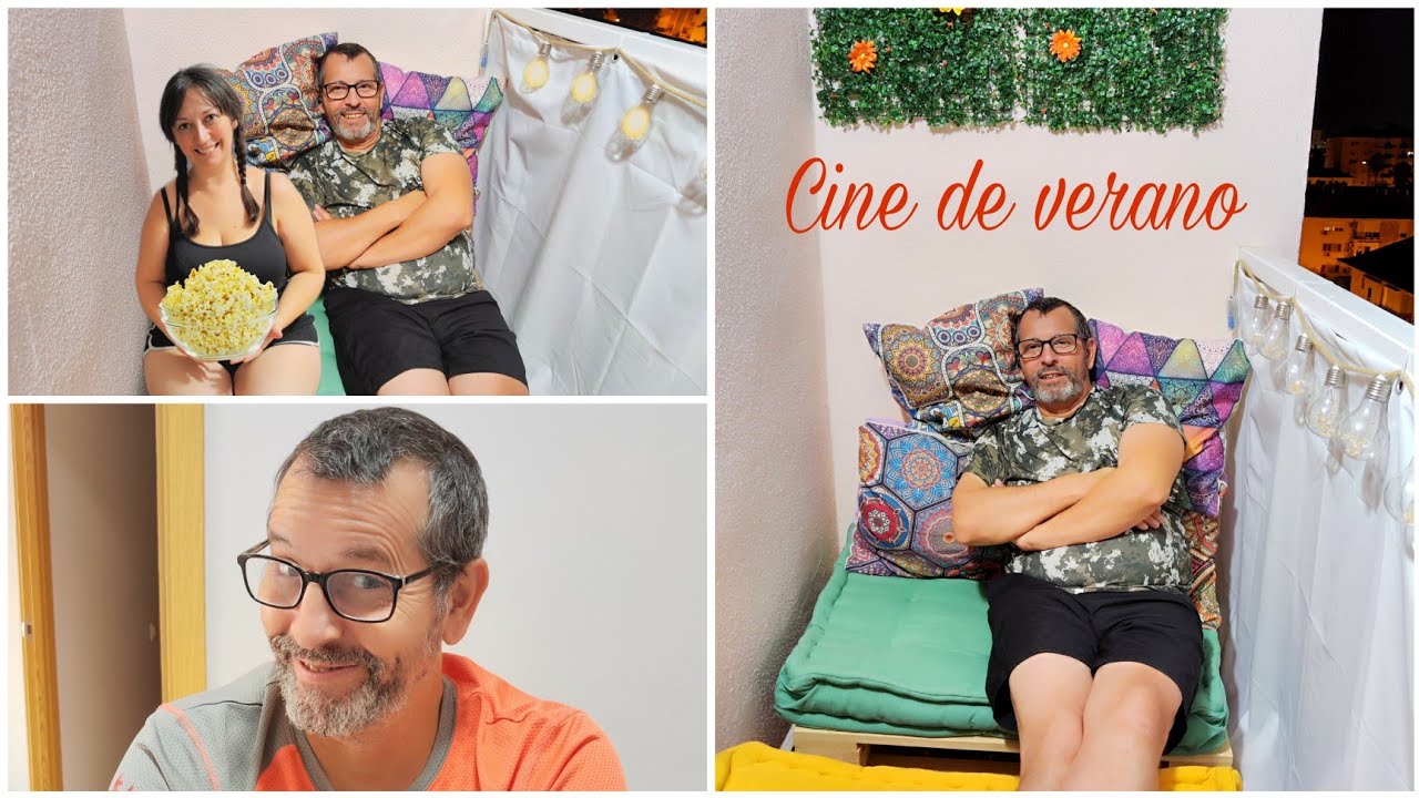 Preparamos en la terraza un cine de verano 📹☀️